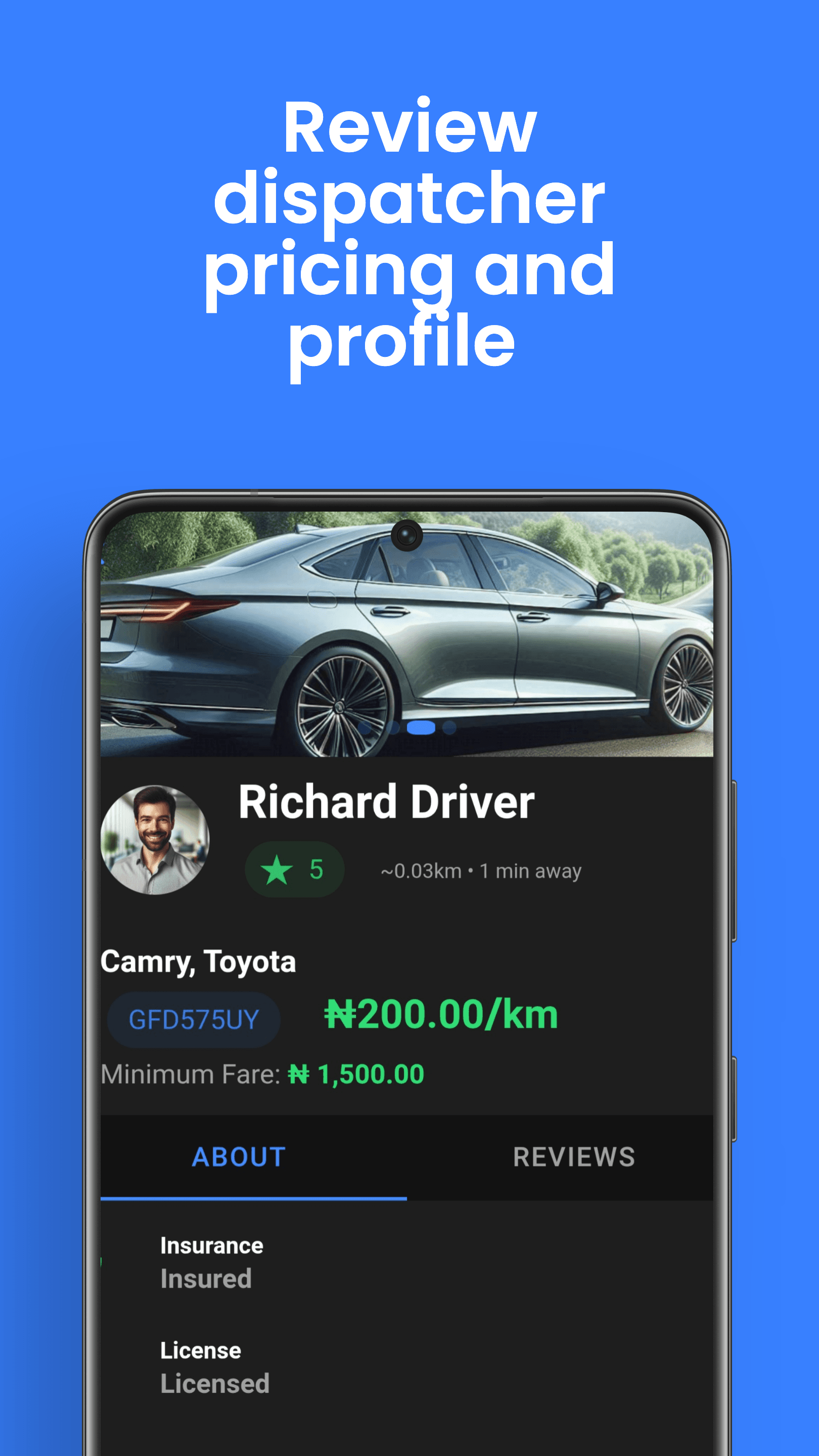OvaRider app interface